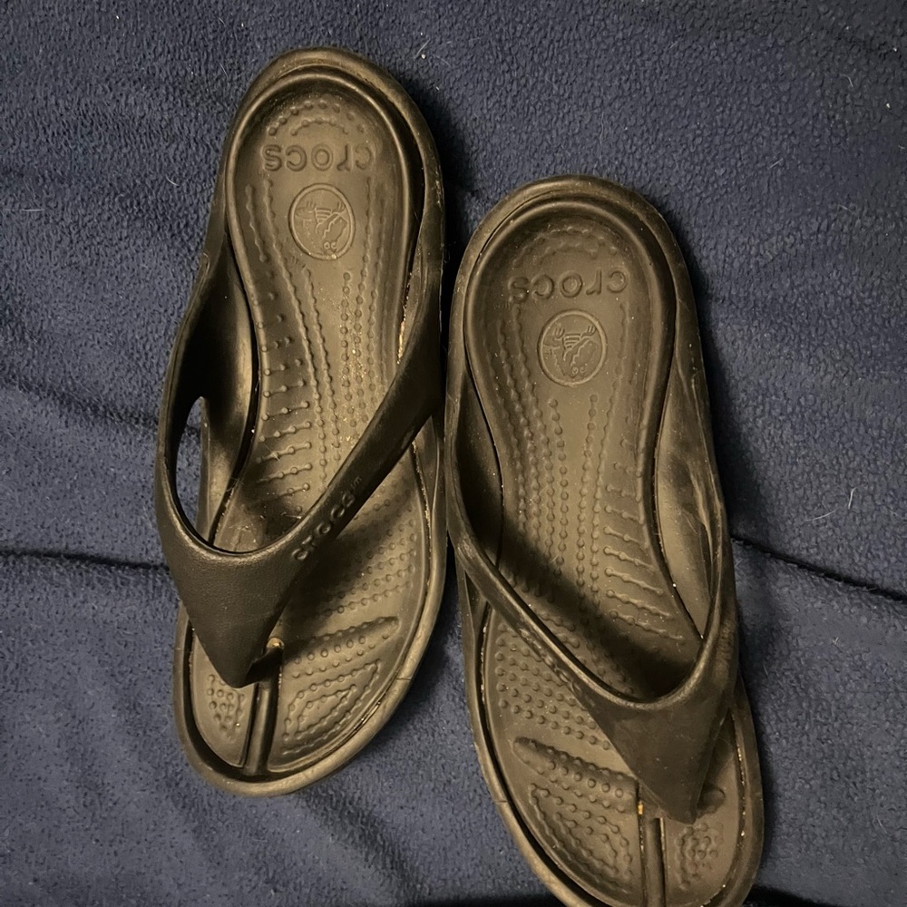 Croc flip flops